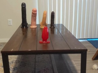 A Row of Anal Toys, from BIG to HUGE! - Frankie Labido