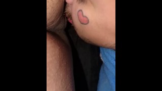 Asian Man Eating Out Puerto Rican's Shaved Tight Pussy