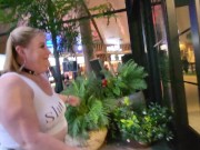 Preview 6 of NZ Trashy MILF Public walk in the mall and pisses in carpark before being pissed on by her Master