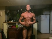 Preview 5 of Bodybuilder Goliath4321 GETTING RIPPED / SHIRTLESS and showing off