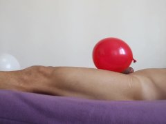 Humping and rubbing balloons on my cock (29th birthday special)