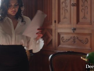 Deeper. Naughty Secretary Valentina Rides Her Boss' BBC screenshot number 1
