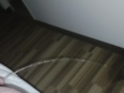 Preview 3 of First morning piss from bed on floor in hotel room- didn't want to get out of bed