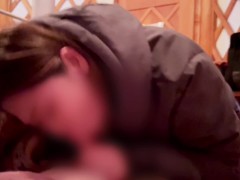 【個撮】むちむち看護師と冬キャンプ。着いてすぐにテントでいちゃいちゃ＆ドライバーにごっくんフェラ見られた【前編】 車内/ハメ撮り/露出/素人/POV