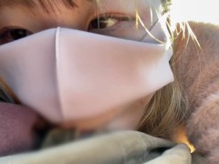 【個撮】むちむち看護師と冬キャンプ。着いてすぐにテントでいちゃいちゃ＆ドライバーにごっくんフェラ見られた【前編】 車内/ハメ撮り/露出/素人/POV - Screenshot 3 of 16 - Amateur