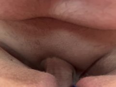 Short fpov of chubby daddy close up