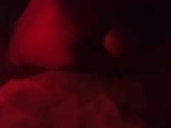 Masturbating in Red Light POV Cumming Quick