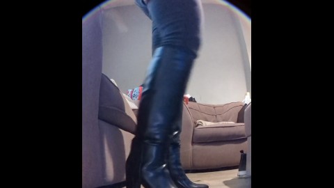 my knee high black boots