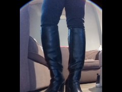 my knee high black boots