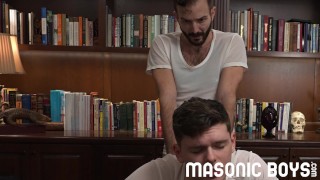 MasonicBoys Blue eyed twink hole ravaged by Tucker Barrett