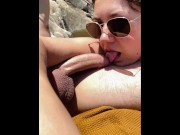 Preview 4 of Blow job on a public beach part 1