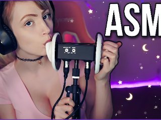 Screen Capture of Video Titled: ASMR Ear Licking Tingles + Mouth Sounds
