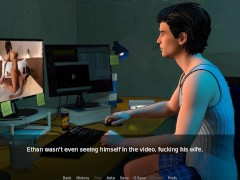 A Couple's Duet Of Love & Lust: Cuck Husband Jerks His Cock While Watching Porn Video From His Wife
