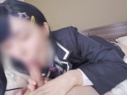 Preview 3 of 💙【aliceholic13】School uniform cosplaying raw sex video
