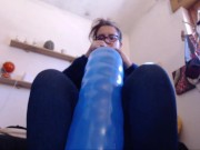 Preview 1 of Big wet orgasm for these big balloons inflated together with you