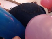 Preview 4 of Big wet orgasm for these big balloons inflated together with you