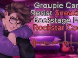 [M4F] Groupie Can't Resist Sneaking Backstage For Rockstar Cock || Male Moans || Deep Voice