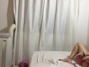 Preview 4 of whore can't stand it and gives pleasure to her pussy