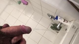 Half a boner had to piss before i jerk off to go to bed