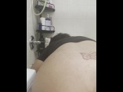 Preview 2 of Fat Ass Out While Cleaning Tub