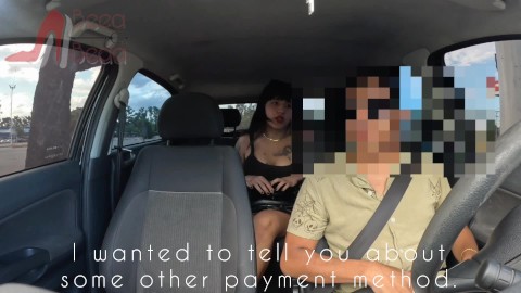 I fuck the Uber driver, I don't have the money to pay him... he ends up inside me