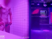 Preview 5 of Extreme Hot Fit Boy Cumshot at Dance Club