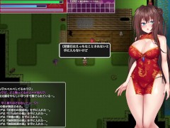 【#01 淫霊退魔師カエデ 実況(体験版)】爆乳チャイナ娘が背後からおっぱい揉まれ手マンされ、最後に口内射精フェラされて・・(ファンタジー同人エロゲー） - Screenshot 10 of 16 - 同人エロゲ