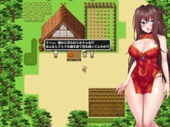 【#01 淫霊退魔師カエデ 実況(体験版)】爆乳チャイナ娘が背後からおっぱい揉まれ手マンされ、最後に口内射精フェラされて・・(ファンタジー同人エロゲー） - Screenshot 3 of 16 - エロゲ実況