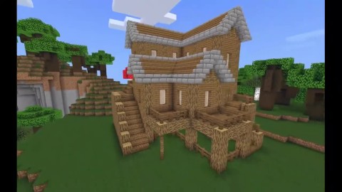 How to build a Big Log Mansion in Minecraft