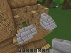 How to build a Big Log Mansion in Minecraft