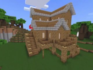 How to build a Big Log Mansion in Minecraft