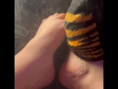 Fuzzy Sock Foot Play (Full Vid on MV)