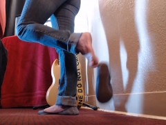 Gray Curly Ballet Flats Shoe Play Jeans