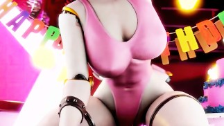 Duże piersi Chica rezygnuje ze swojej ciasnej cipki jako prezentu urodzinowego