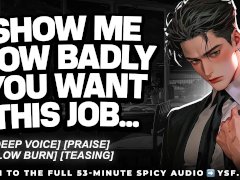 Dominant Boss Roughly Fucks You... (Audio Erotica) | Male moaning