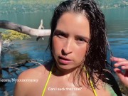 Preview 1 of Sexo en la playa: Me folla sin condón