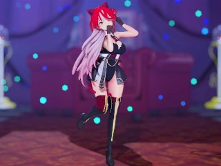 【MMD Hololive/60fps】《Houshou Marine (宝鐘マリン)》~《Nyan Cat EX》~(daniwellP Feat. 桃音モモ)