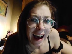 Humiliatrix Reads Funny DM's CFnm Style with Eunuch