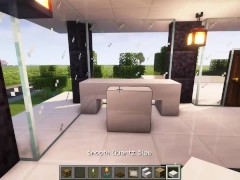 Modern mansion with pool / Minecraft Tutorial - Screenshot 14 of 16 - Lesbian