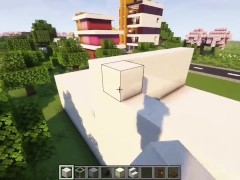 Modern mansion with pool / Minecraft Tutorial - Screenshot 3 of 16 - Asian Lesbian