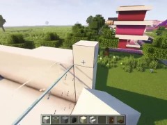 Modern mansion with pool / Minecraft Tutorial - Screenshot 5 of 16 - Hot