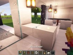 Modern mansion with pool / Minecraft Tutorial - Screenshot 9 of 16 - Lesbian
