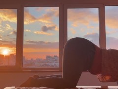 Loud farting at sunset