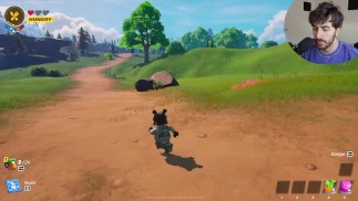男孩去户外玩 - Lego Fortnite 游戏玩法 1