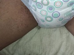 trans girl pees her diapers goodnites