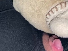 Peeping Clit Rubs Stuffie HARD