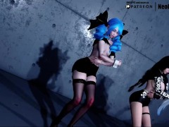 [MMD]Blackpink - K This Love (Gwen/Ahri/Xayah/Soraka) [Strip ver.] League of Legends