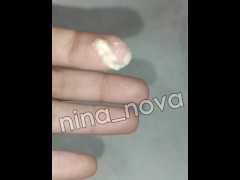 White dirty tongue scraping