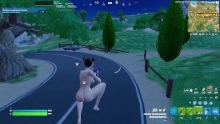 Fortnite Gameplay With No Clothes