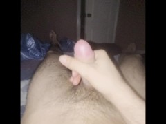 Teasing you with my cock causes me to stroke it hard for you